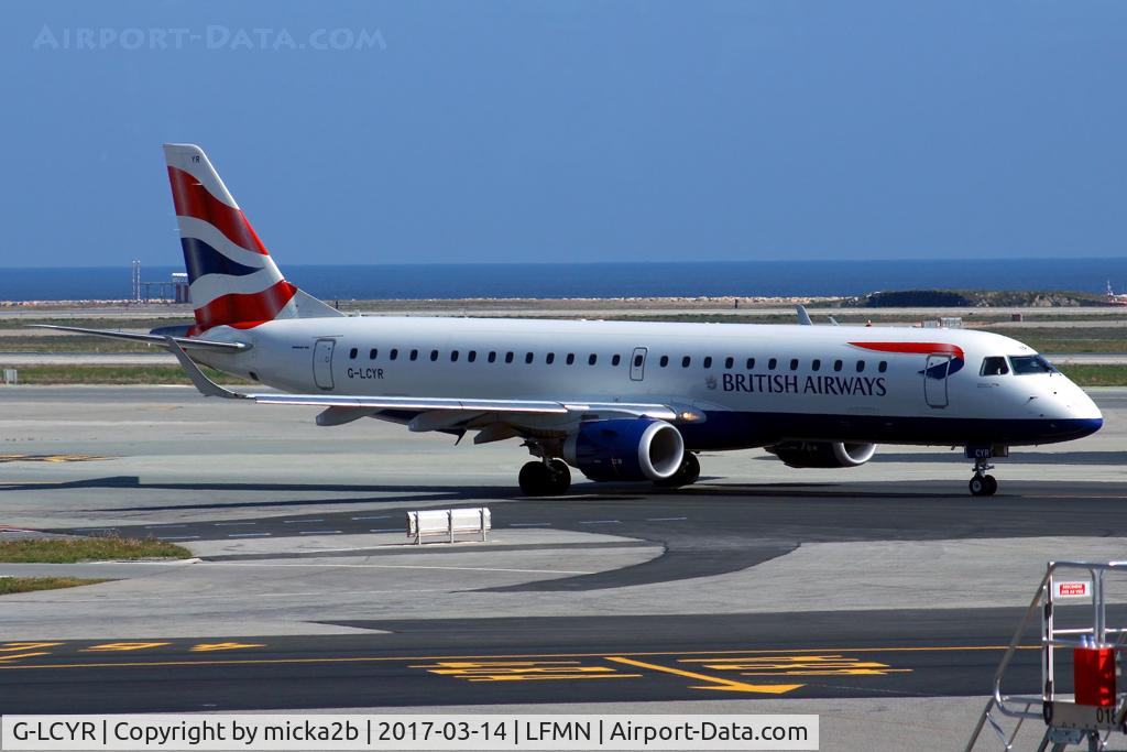 G-LCYR, 2012 Embraer 190SR (ERJ-190-100SR) C/N 19000563, Taxiing