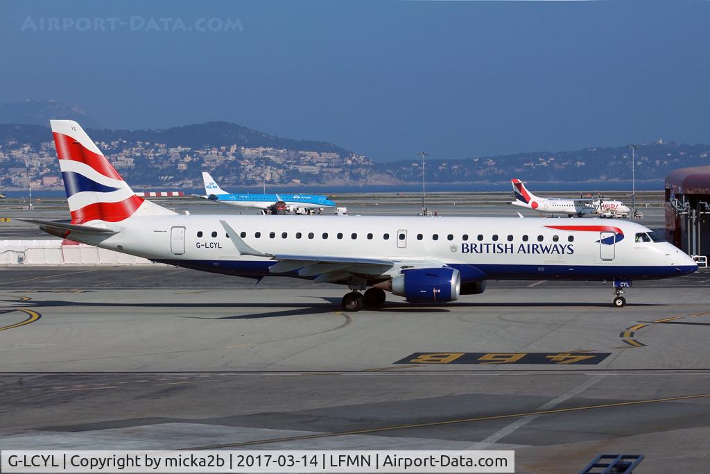 G-LCYL, 2010 Embraer 190SR (ERJ-190-100SR) C/N 19000346, Taxiing