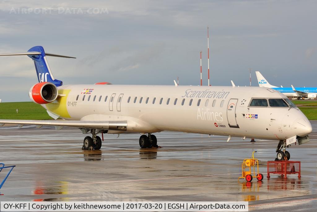 OY-KFF, 2009 Bombardier CRJ-900 (CL-600-2D24) C/N 15231, Awaiting Attention.