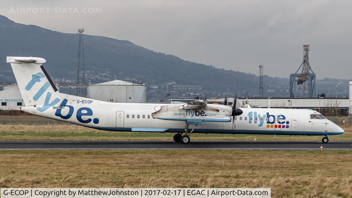 G-ECOP, 2009 De Havilland Canada DHC-8-402Q Dash 8 C/N 4242, Belfast city