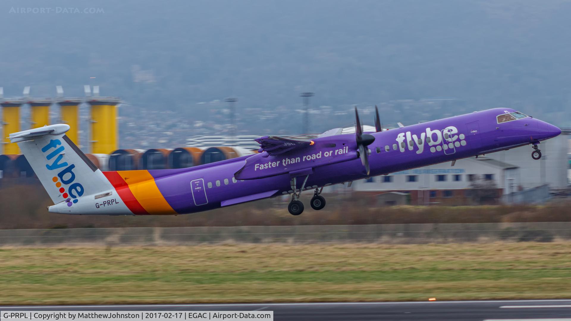 G-PRPL, 2011 Bombardier DHC-8-402 Dash 8 C/N 4380, Taking off 04 BHD
