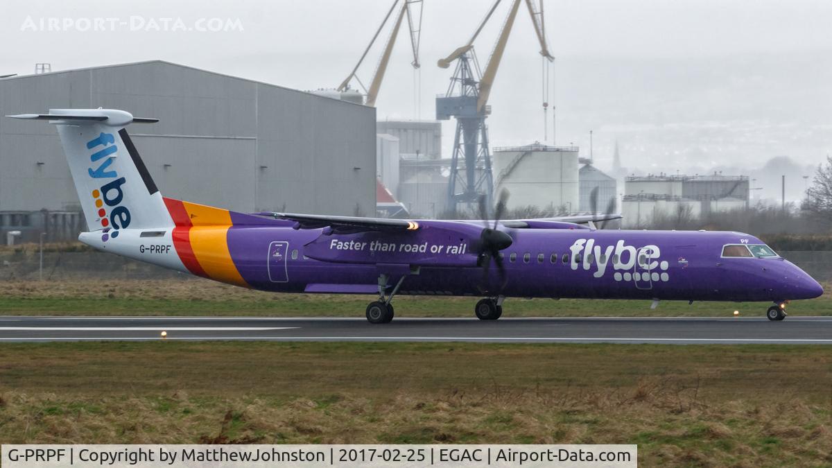 G-PRPF, 2008 Bombardier DHC-8-402 Dash 8 C/N 4195, Backtracking