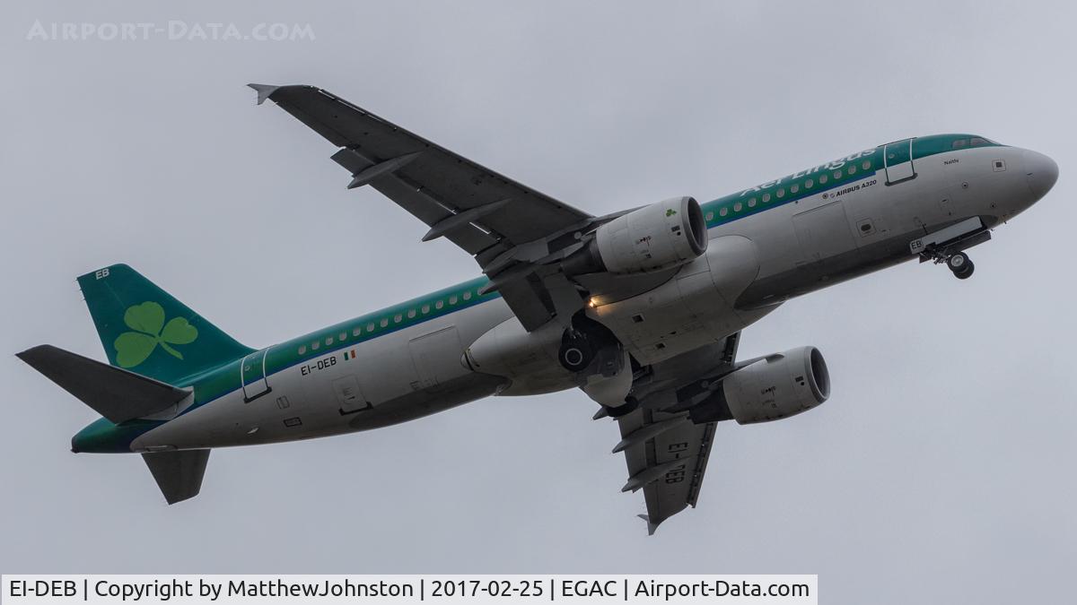 EI-DEB, 2004 Airbus A320-214 C/N 2206, Departing RWY 04 BHD