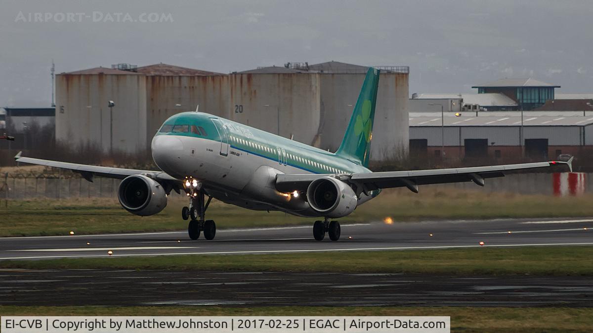 EI-CVB, 2000 Airbus A320-214 C/N 1394, Departing RWY 22 BHD