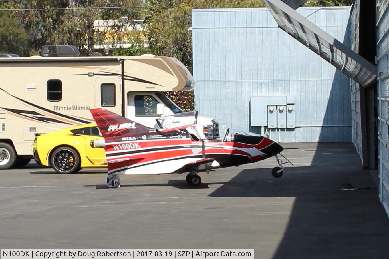 N100DK, 2012 Bede BD-5J C/N 001, 2012 VOGEL KEDAN 1, Quantom TURBO-TJ-100B TURBOJET, 265 lbs max thrust with FADEC, at it's build hangar.