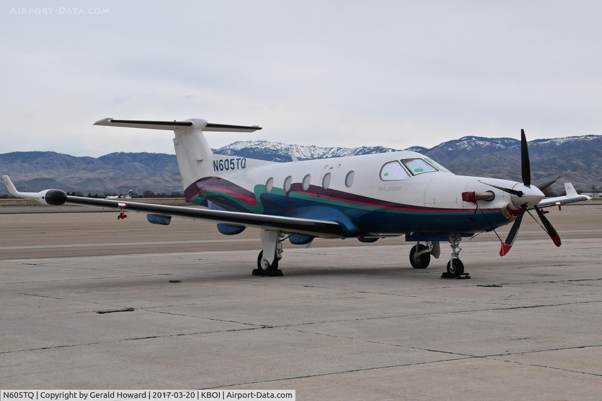 N605TQ, 2000 Pilatus PC-12/45 C/N 320, Parked on south GA ramp.