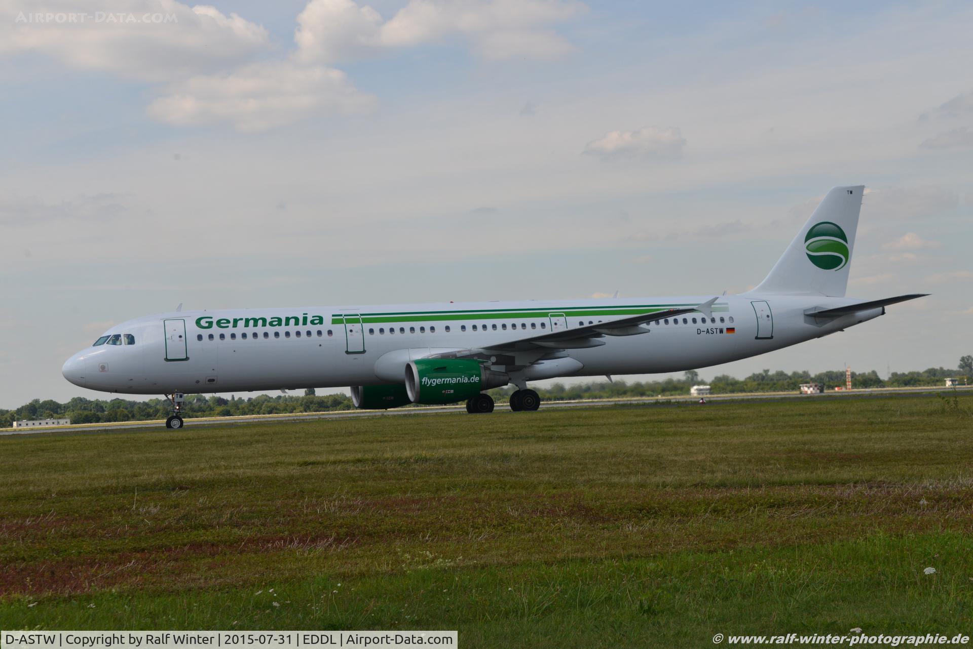 D-ASTW, 1999 Airbus A321-211 C/N 970, Airbus A321-211 - ST GMI Germania - 970 - D-ASTW - 31.07.2015 - DUS