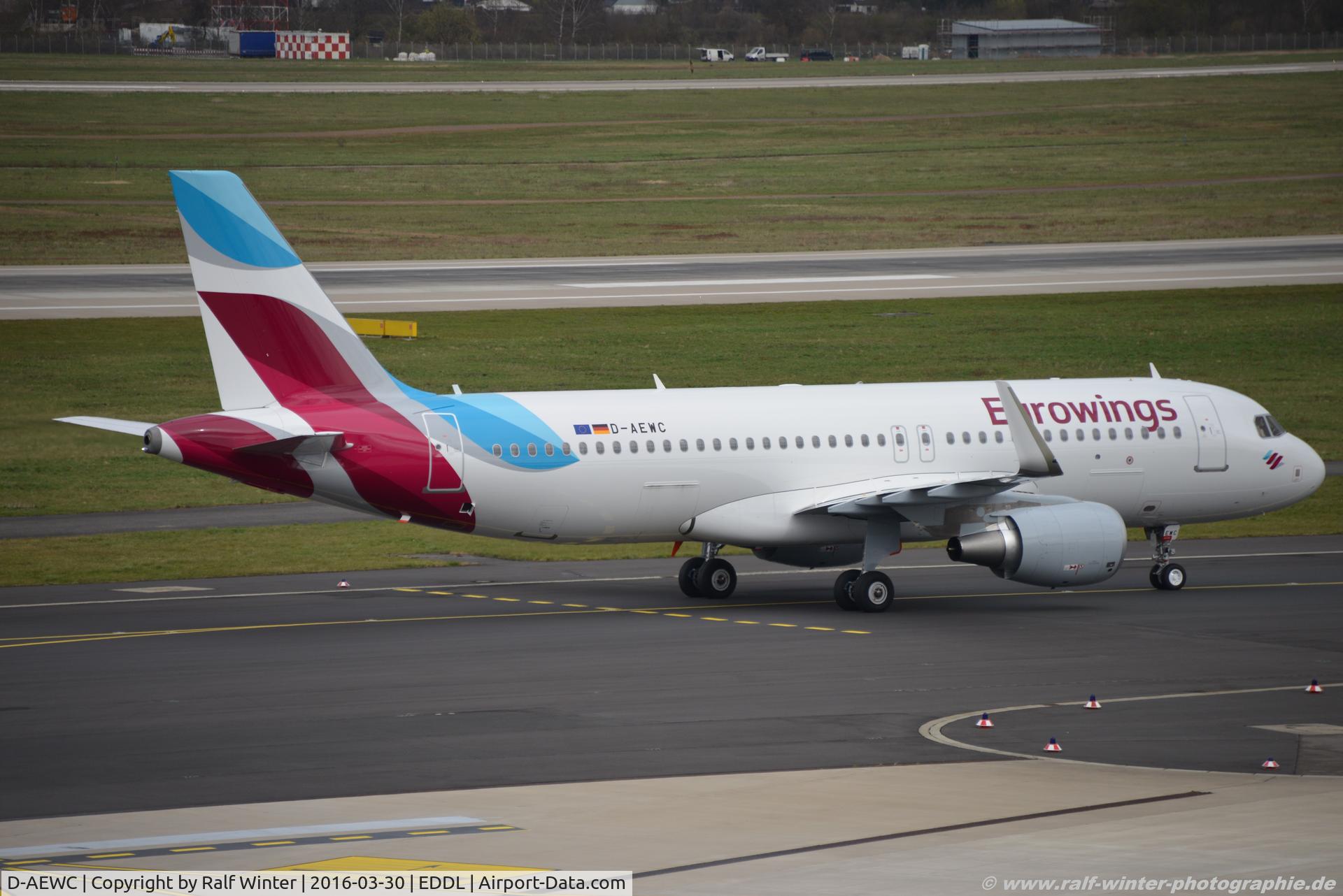 D-AEWC, 2016 Airbus A320-214 C/N 7012, Airbus A320-214(W) - EW EWG Eurowings - 7012 - D-AEWC - 30.03.2016 - DUS