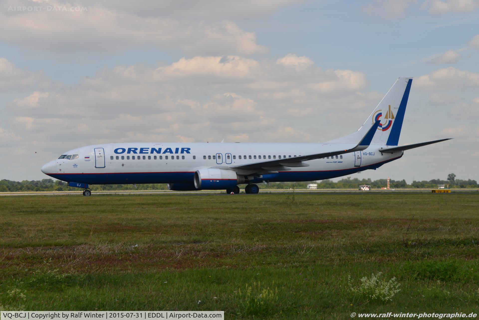 VQ-BCJ, 2001 Boeing 737-8AS C/N 29932, Boeing 737-8AS - R2 OEB Orenair - 29932 - VQ-BCJ - 31.07.2015 - DUS
