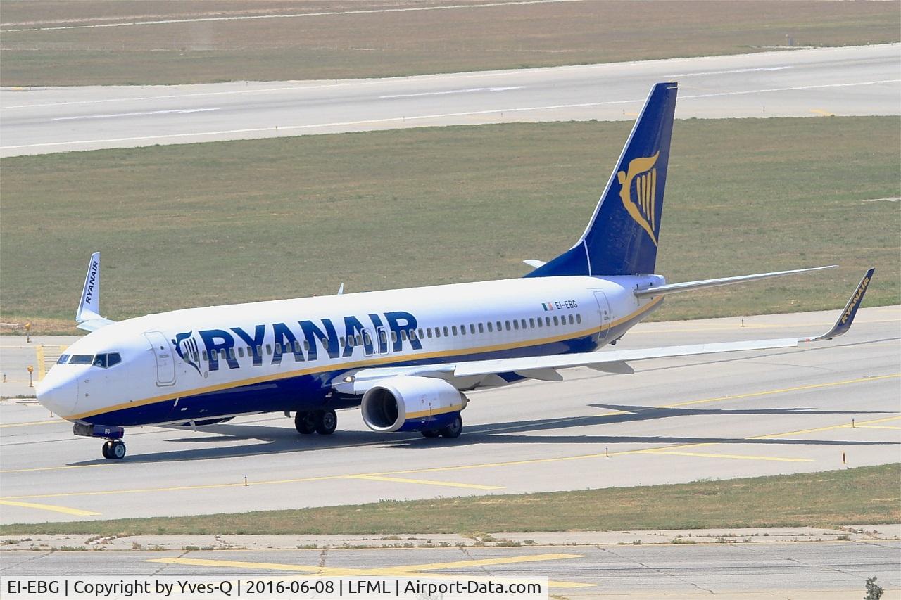 EI-EBG, 2009 Boeing 737-8AS C/N 37525, Boeing 737-8AS, Taxiing to holding point Rwy 31R, Marseille-Provence Airport (LFML-MRS)