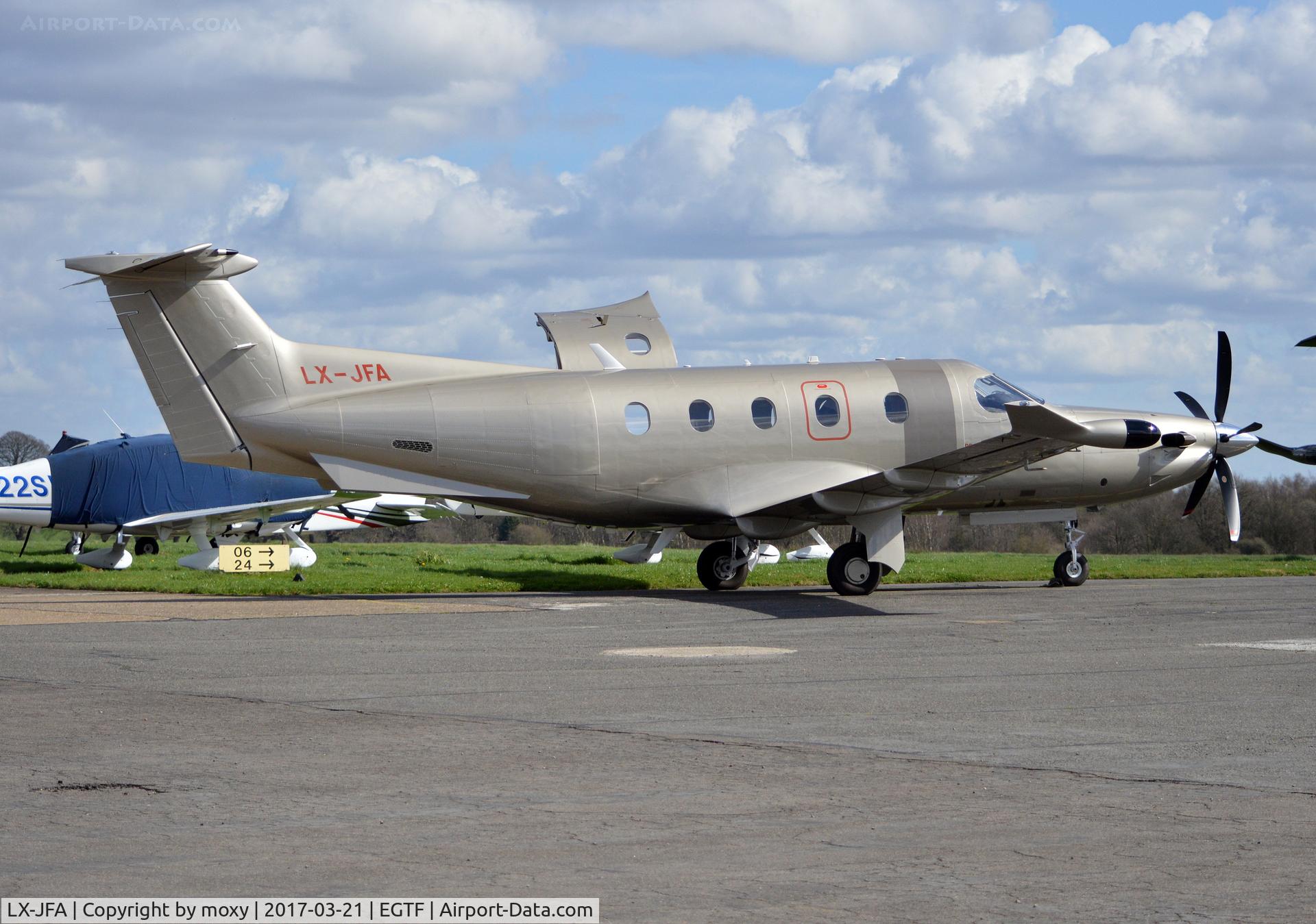 LX-JFA, 2016 Pilatus PC-12/47E C/N 1633, Pilatus PC12/47E at Fairoaks.