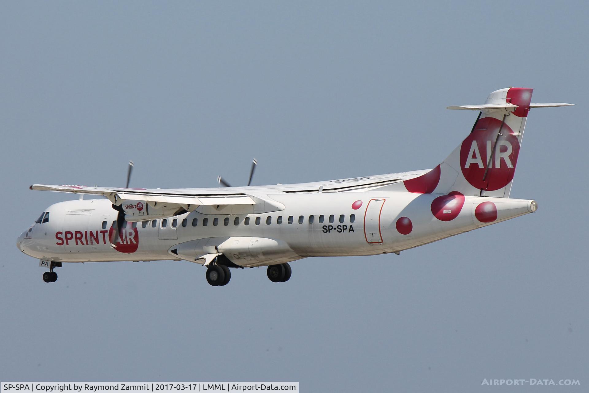 SP-SPA, 1991 ATR 72-202F C/N 246, ATR72 SP-SPA Sprintair