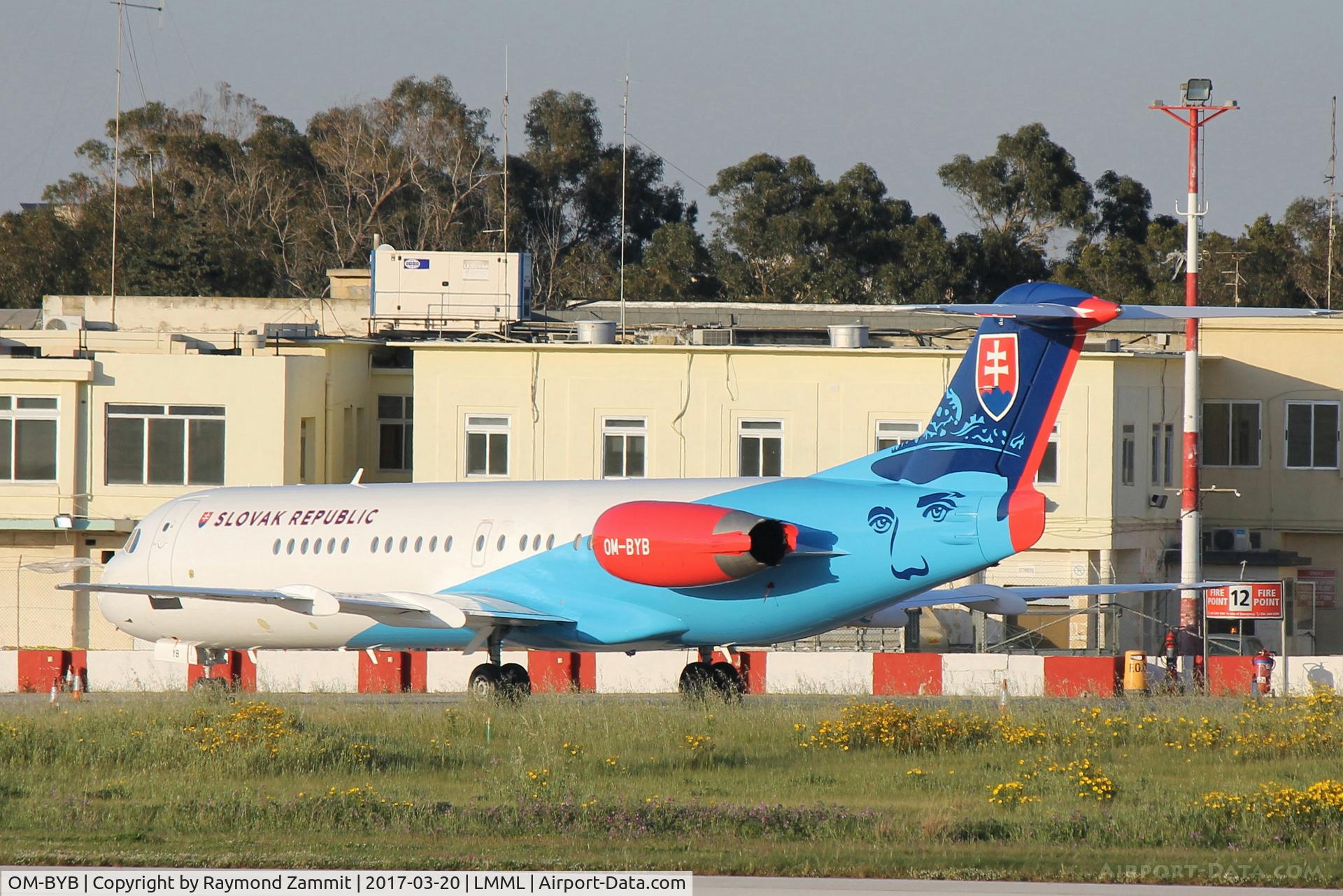 OM-BYB, 1992 Fokker 100 (F-28-0100) C/N 11403, Fokker 100 OM-BYB Government of Slovakia