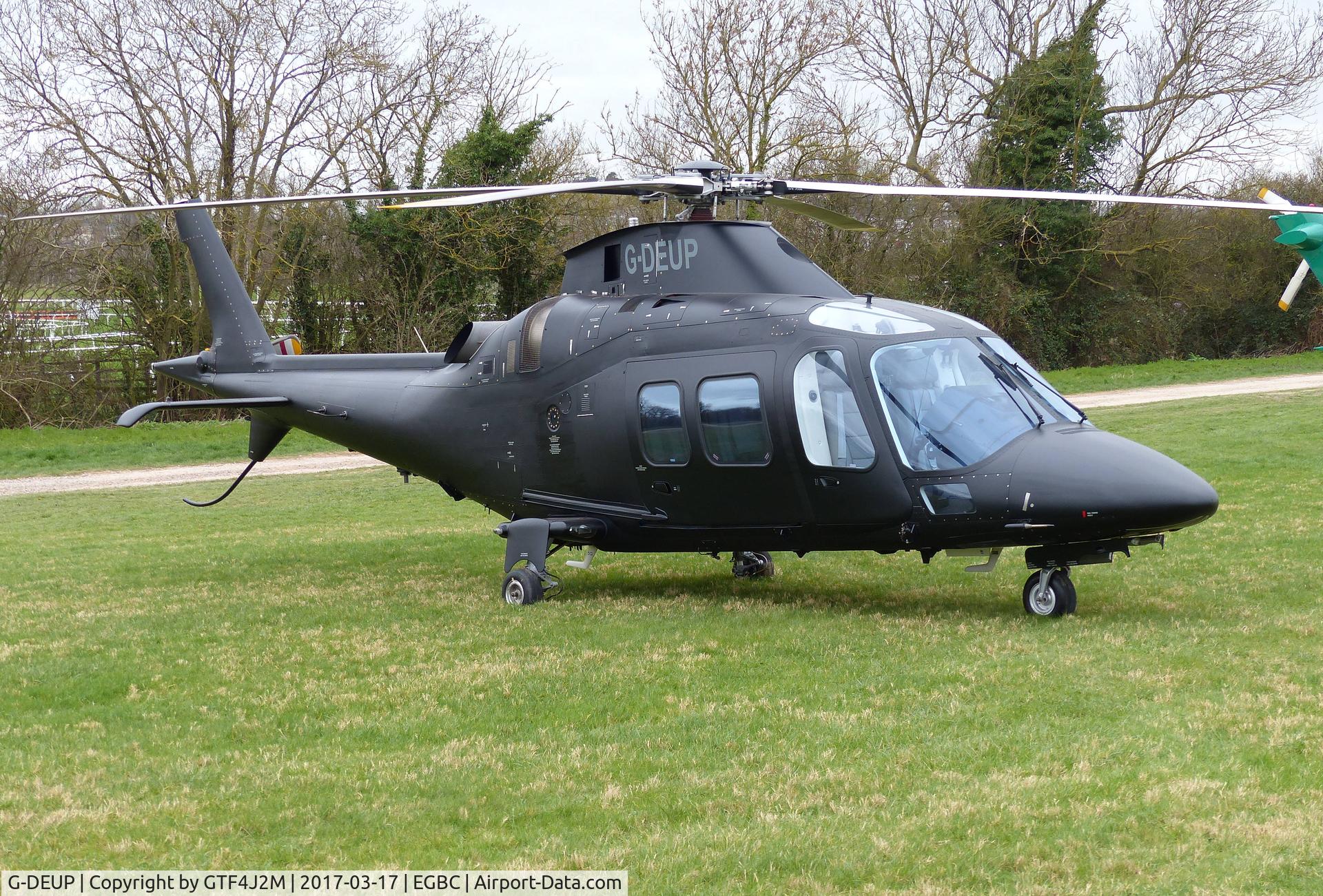 G-DEUP, 2007 Agusta A-109S Grand C/N 22058, G-DEUP at Cheltenham 17.3.17