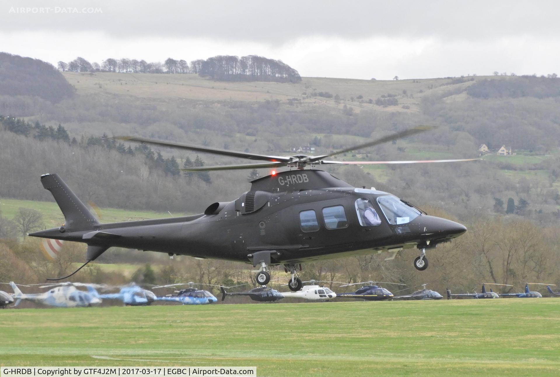 G-HRDB, 2006 Agusta A-109S Grand C/N 22031, G-HRDB at Cheltenham 17.3.17