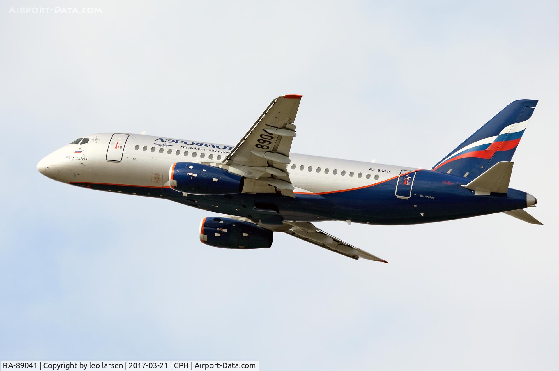 RA-89041, 2014 Sukhoi SuperJet 100-95LR C/N 95063, Copenhagen 21.3.2017