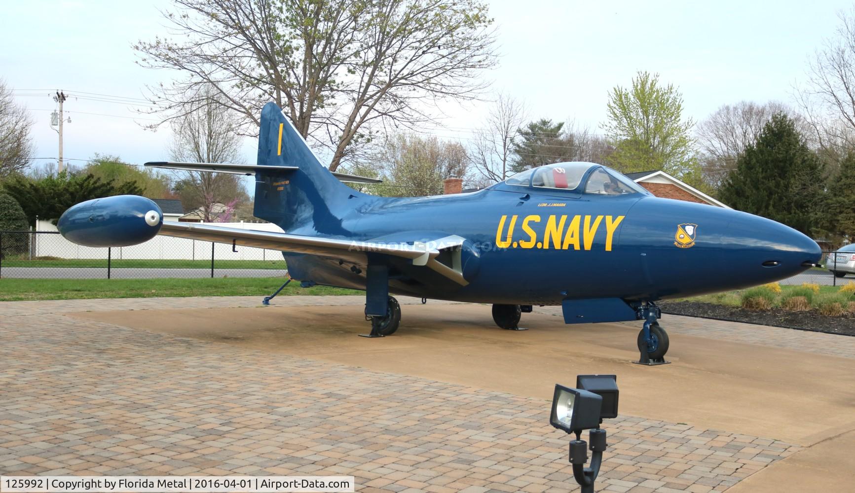 125992, Grumman F9F-5 Panther C/N Not found 125992, F9F-5 in Bowling Green Kentucky