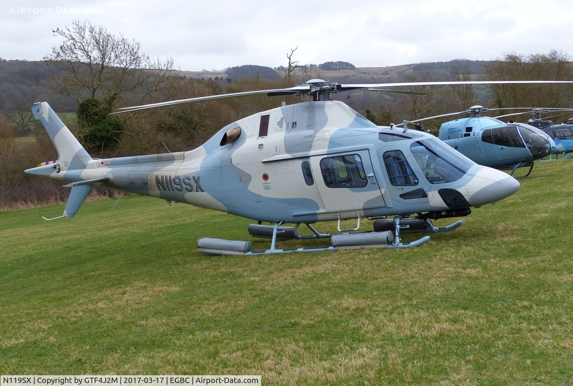 N119SX, 2004 Agusta A-119 Koala C/N 14037, N119SX at Cheltenham 17.3.17
