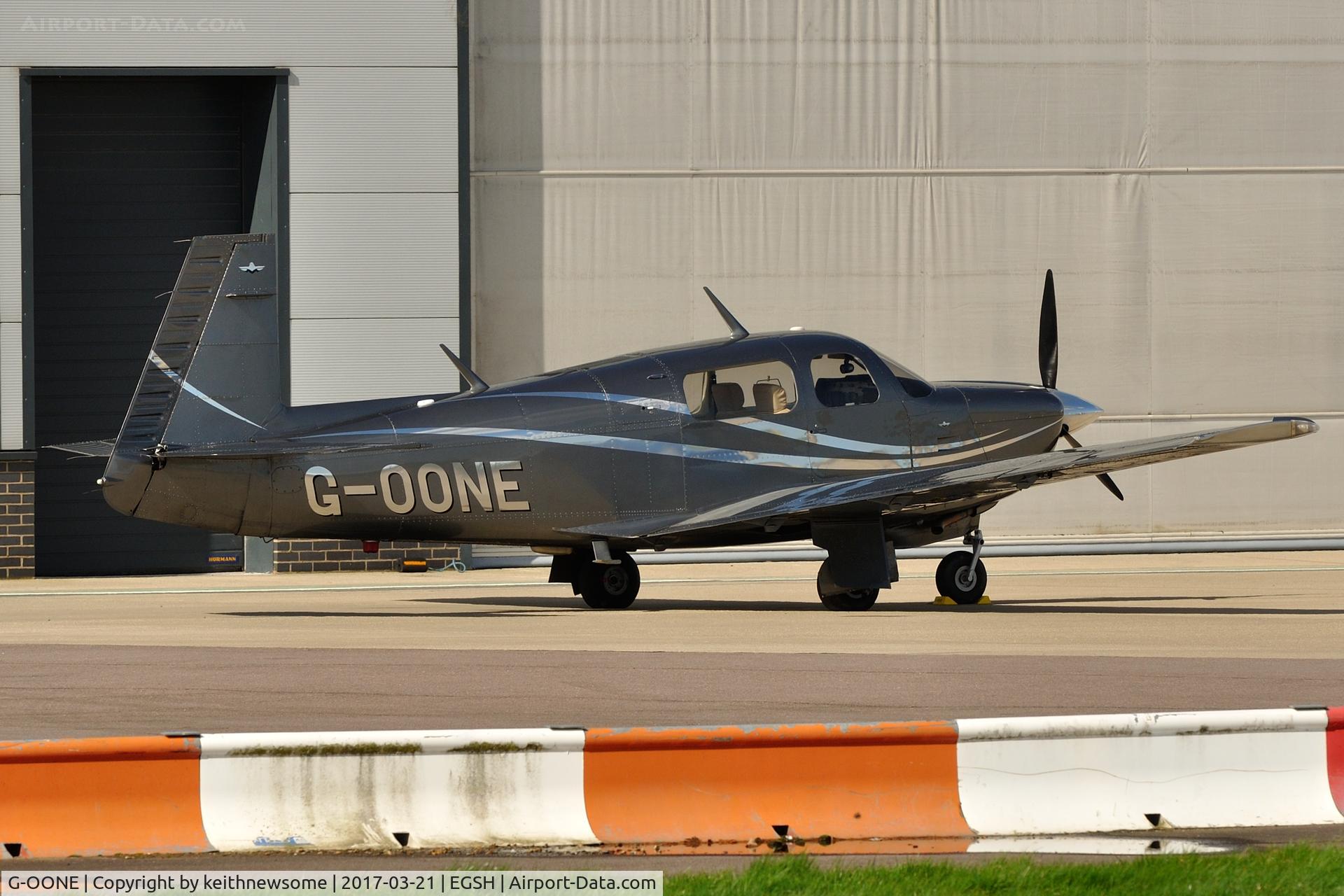 G-OONE, 1987 Mooney M20J 201 C/N 24-3039, Nice Visitor.