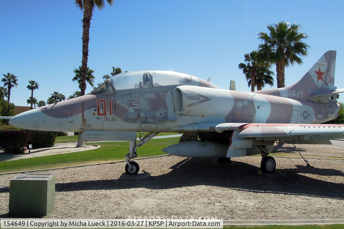 154649, Douglas TA-4J Skyhawk C/N 13767, At the Palm Springs Air Museum
