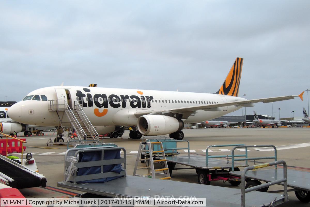 VH-VNF, 2007 Airbus A320-232 C/N 3332, At Melbourne
