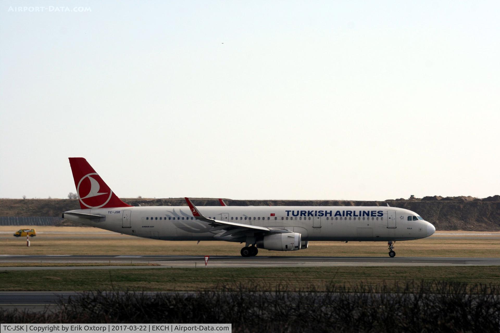 TC-JSK, 2013 Airbus A321-231 C/N 5663, TC-JSK departing rw 22R