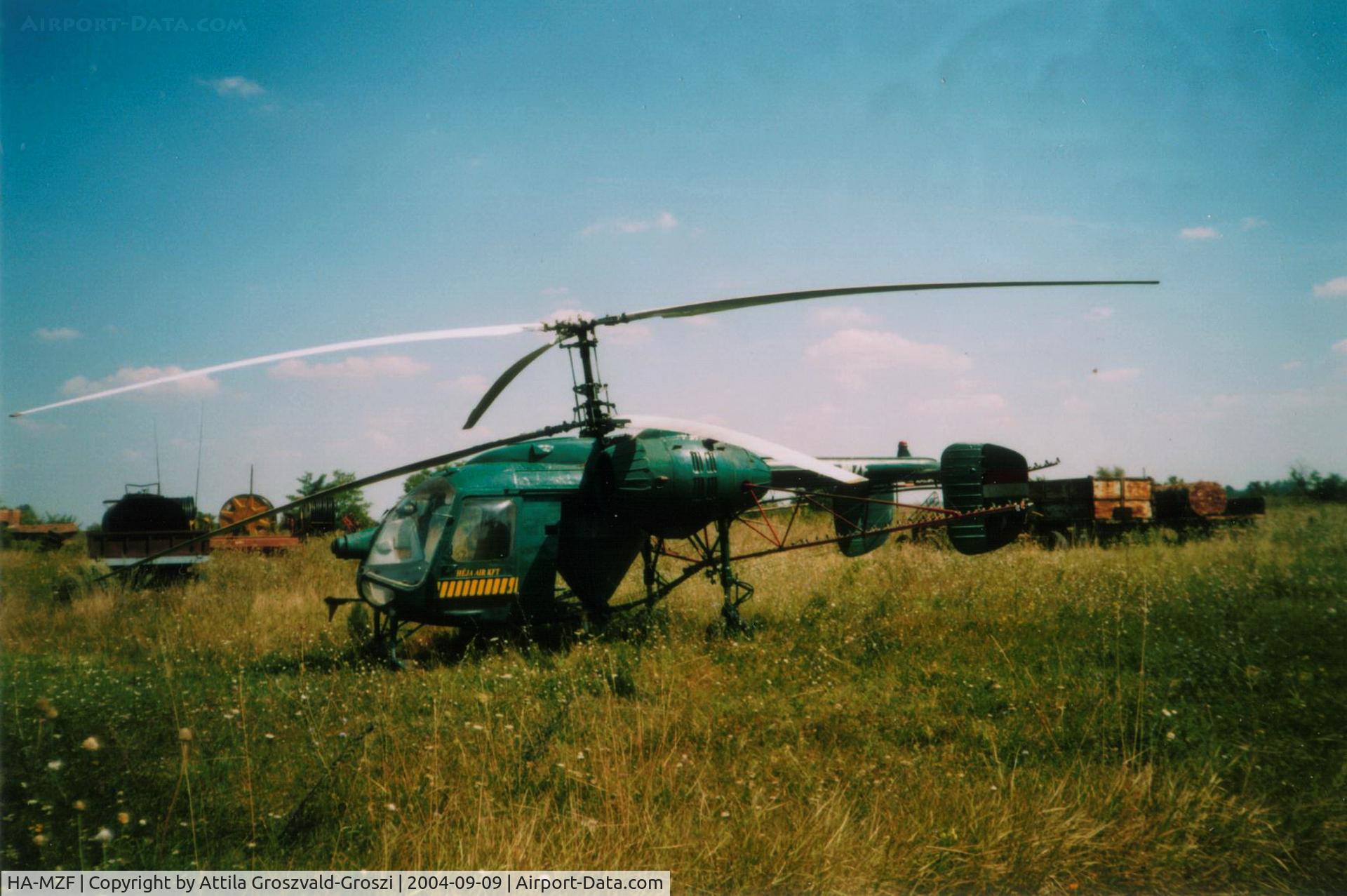 HA-MZF, 1975 Kamov Ka-26 Hoodlum C/N 7504904, Felsömuszáj agricultural take-off field