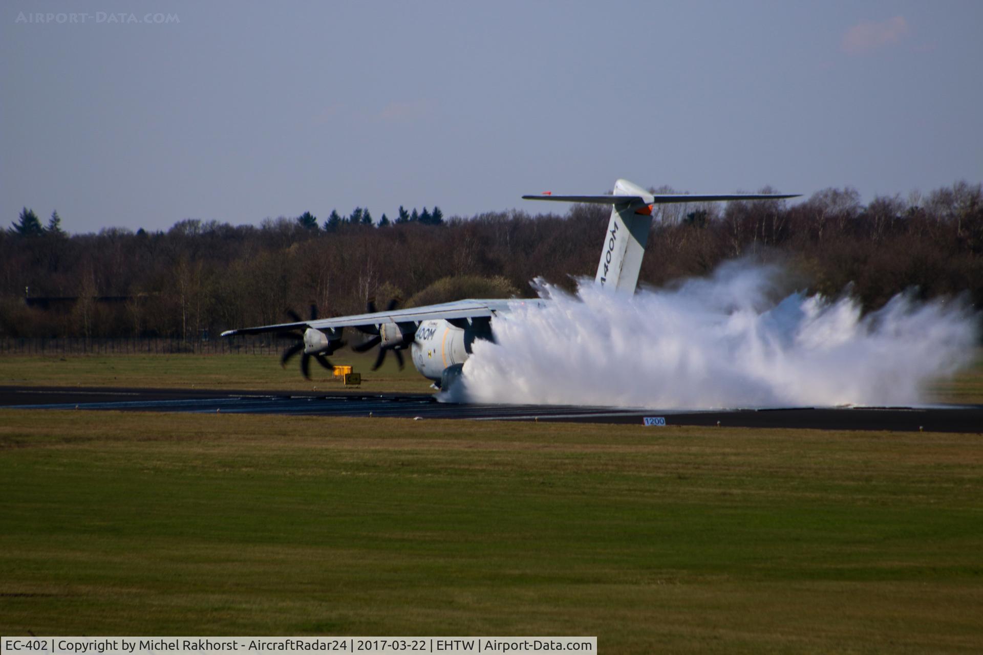 EC-402, 2010 Airbus A400M Atlas C/N 002, EC-402 on the simulated flooded runway