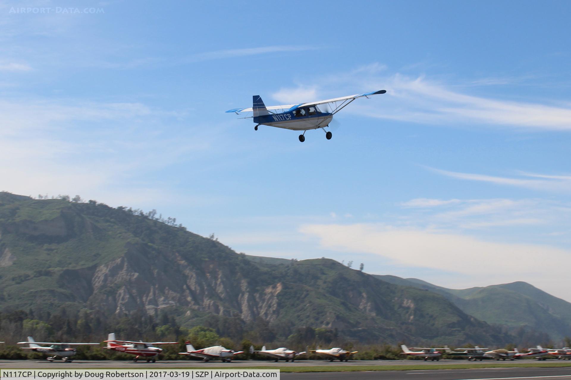 N117CP, American Champion 7GCBC Citabria C/N 1275-99, 1999 American Champion 7GCBC CITABRIA, Lycoming O-320 150 Hp, second takeoff climb Rwy 22