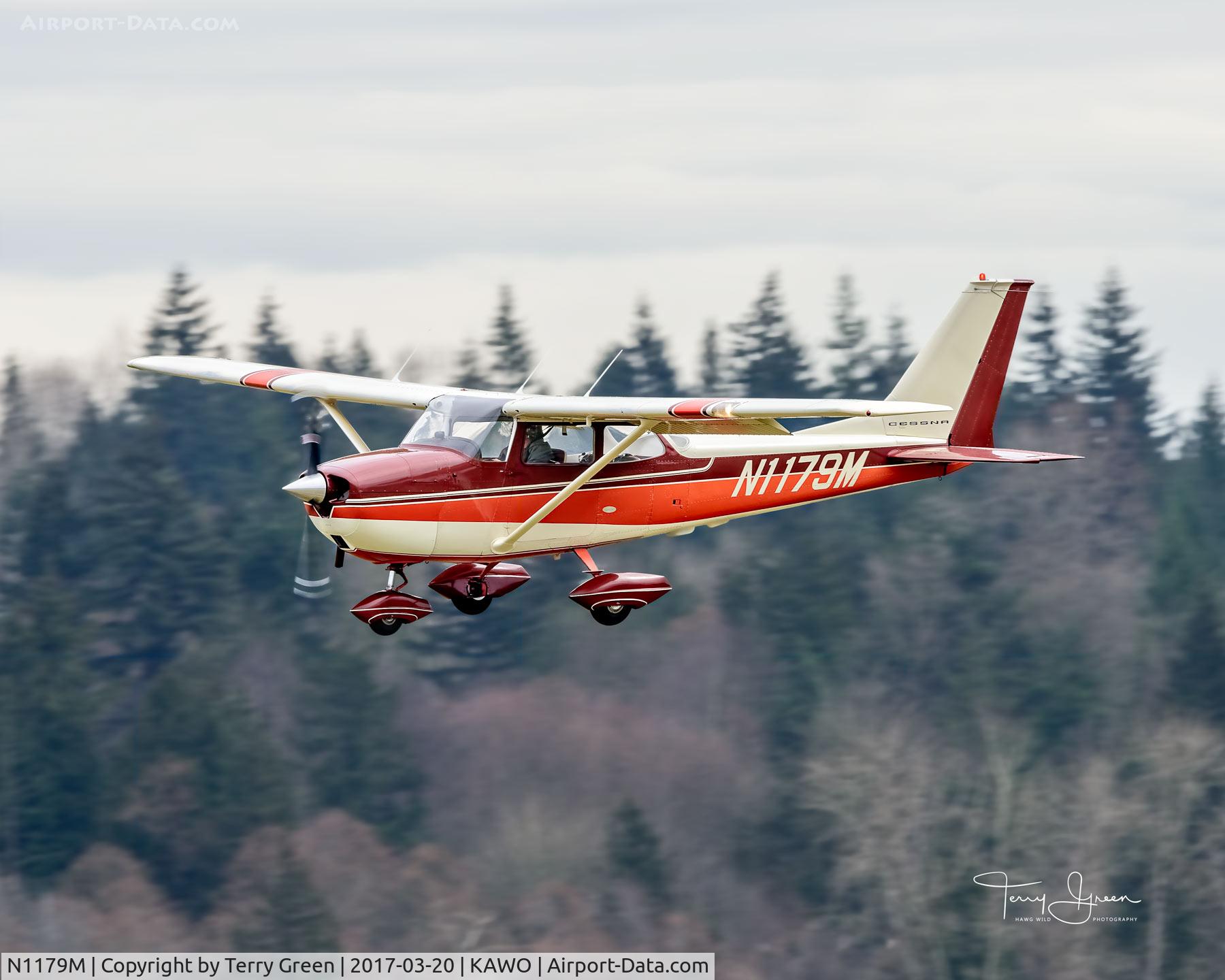 N1179M, 1969 Cessna 172K Skyhawk C/N 17258679, KAWO