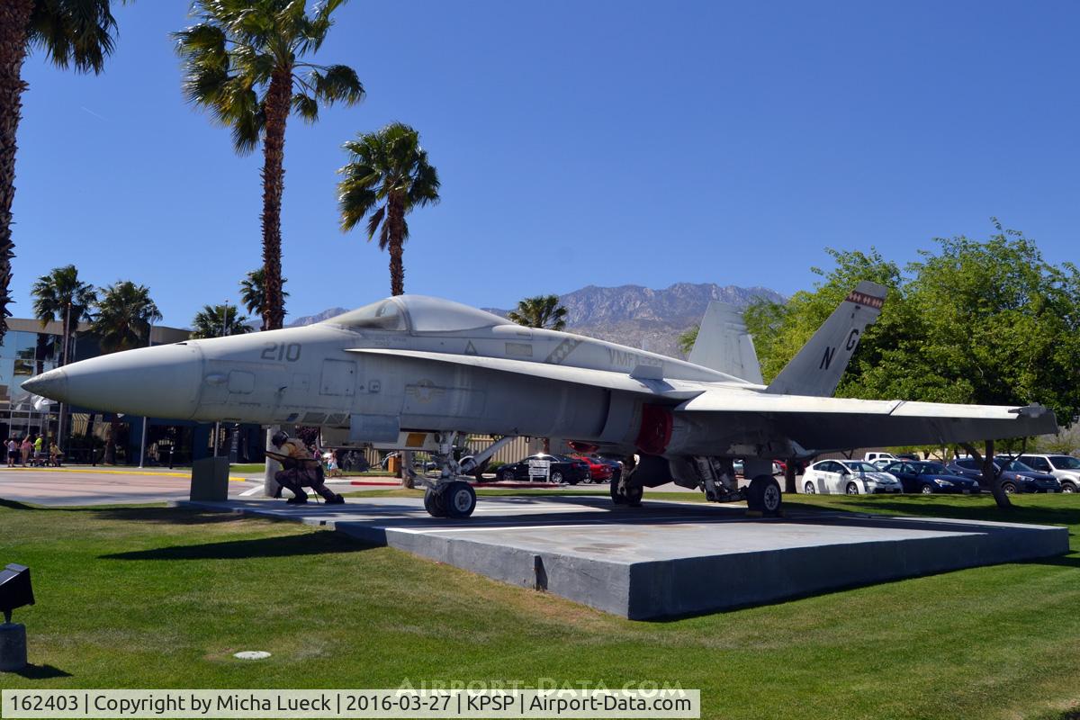 162403, McDonnell Douglas F/A-18A Hornet C/N 0231/A183, At the Palm Springs Air Museum