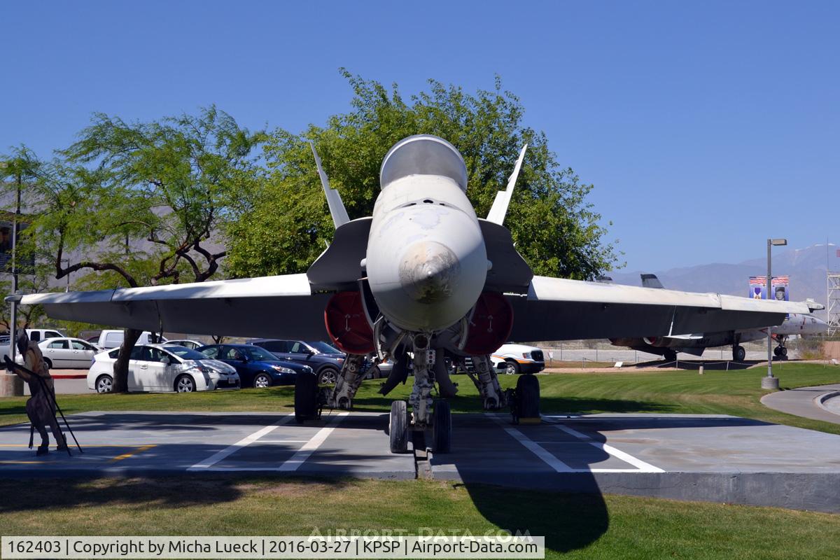 162403, McDonnell Douglas F/A-18A Hornet C/N 0231/A183, At the Palm Springs Air Museum