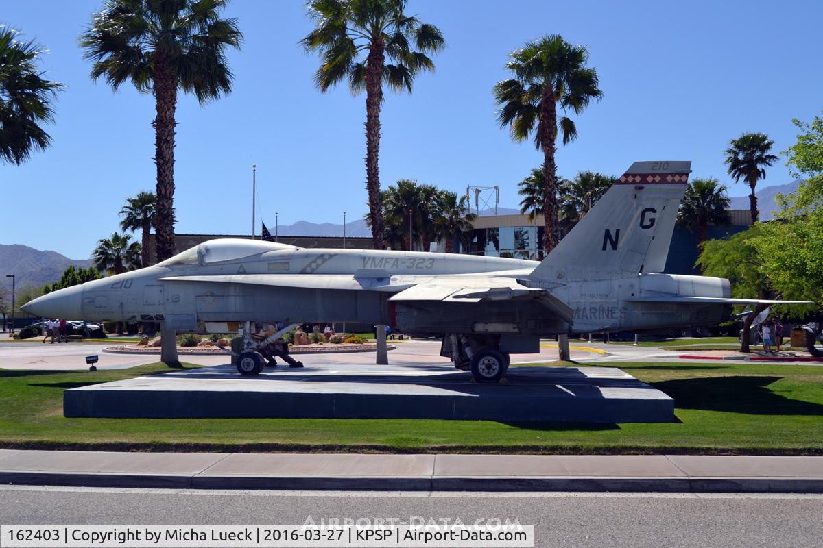 162403, McDonnell Douglas F/A-18A Hornet C/N 0231/A183, At the Palm Springs Air Museum