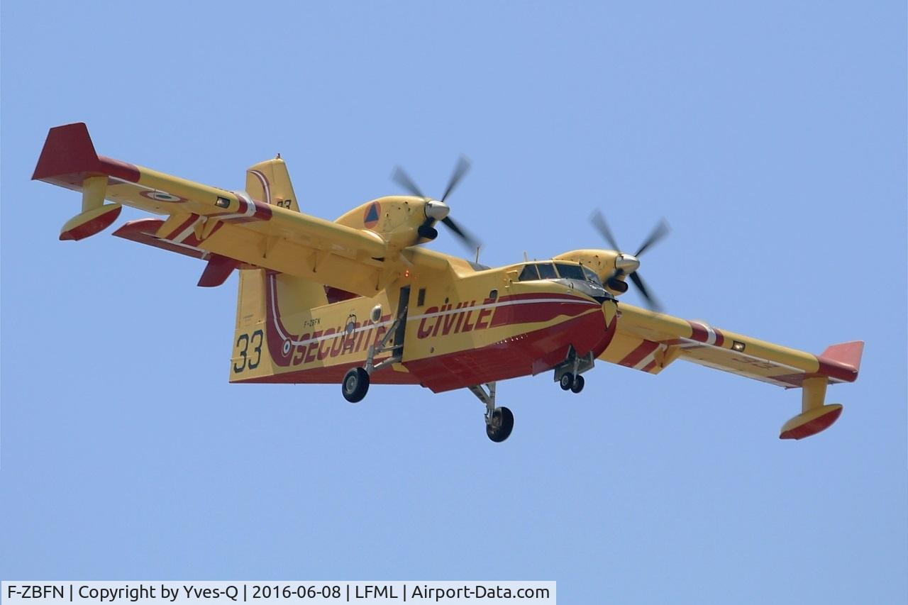 F-ZBFN, 1995 Canadair CL-215-6B11 CL-415 C/N 2006, Canadair CL-415,Short approach rwy 31R, Marseille-Provence Airport (LFML-MRS)