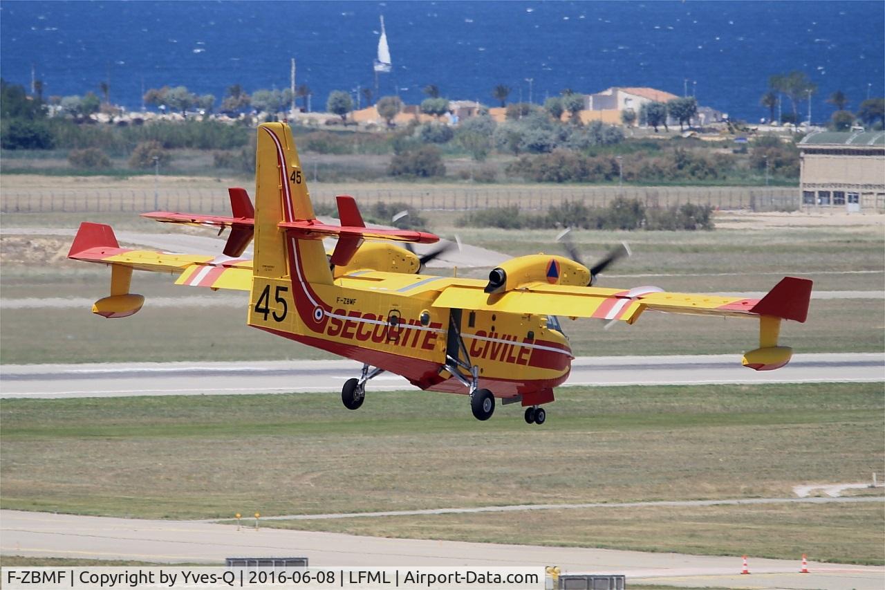 F-ZBMF, Canadair CL-215-6B11 CL-415 C/N 2045, Canadair CL-415, On final Rwy 31R, Marseille-Provence Airport (LFML-MRS)