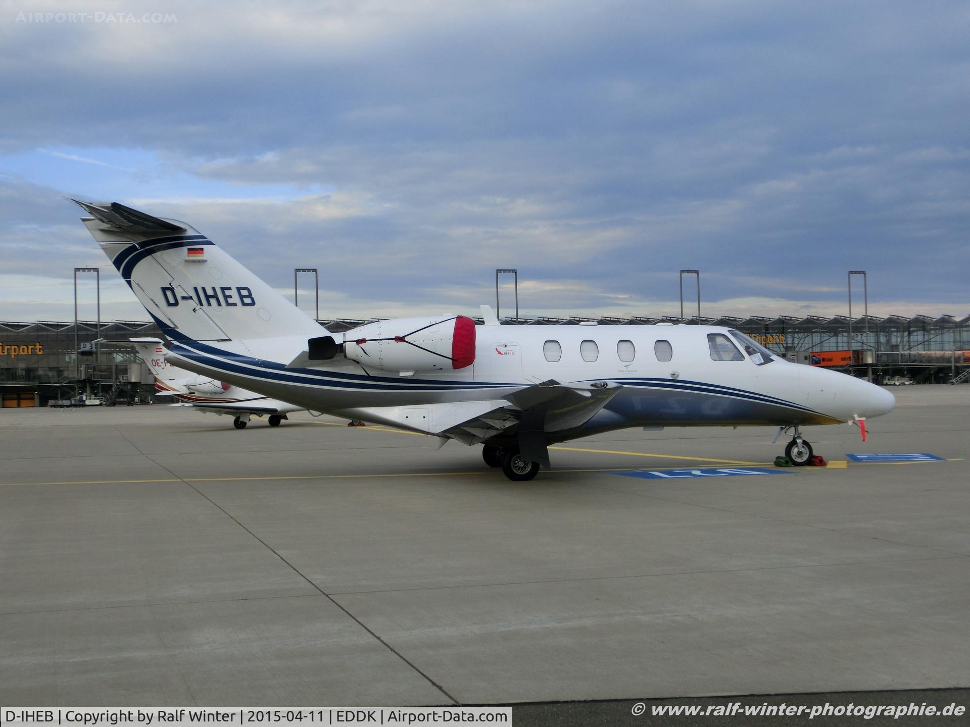 D-IHEB, 1994 Cessna 525 CitationJet CJ1 C/N 525-0064, Cessna 525 CitationJet 1 - SCR Silver Cloud Air - 525-0064 - D-IHEB - 11.04.2015 - CGN