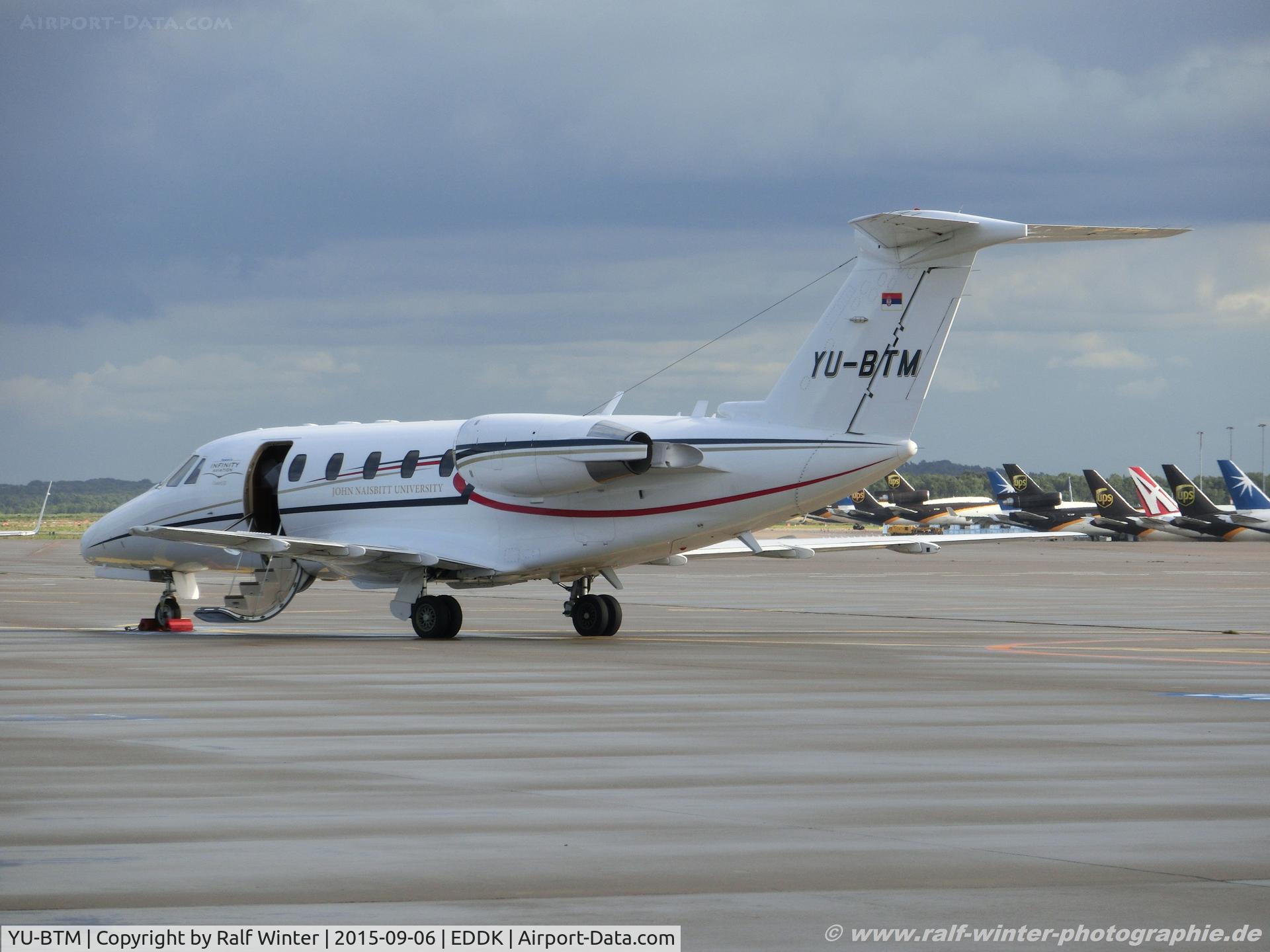 YU-BTM, 1997 Cessna 650 Citation VII C/N 650-7080, Cessna 650 Citation VII - Infinity Aviation - 650-7080 - YU-BTM - 06.09.2015 - CGN