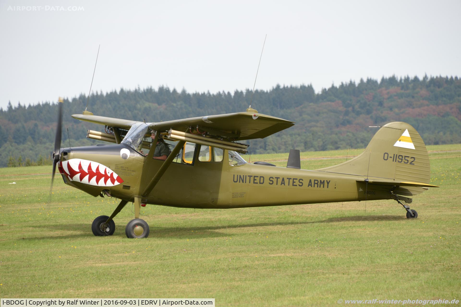 I-BDOG, 1961 Cessna O-1E Bird Dog C/N 305M-0033, Cessna O-1E Bird Dog - Private - 305M-0033 - I-BDOG - 03.09.2016 - EDRV