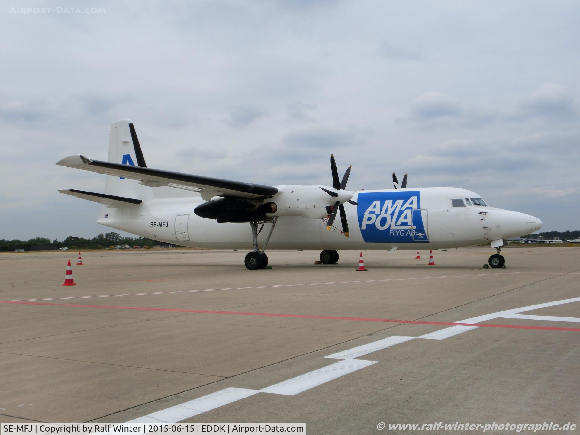 SE-MFJ, 1989 Fokker 50 C/N 20149, Fokker 50 F27 Mark 050 - Amapola Flyg AB - 20149 - SE-MFJ - 15.06.2015 - CGN