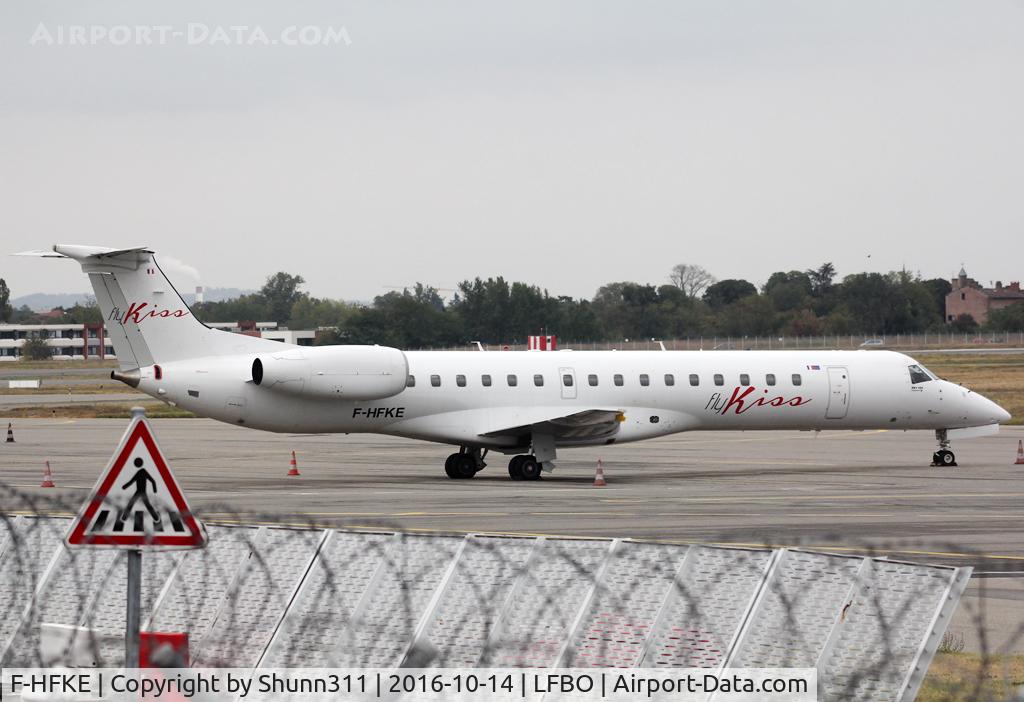 F-HFKE, 2000 Embraer ERJ-145LR (EMB-145LR) C/N 145299, Parked at the General Aviation area...