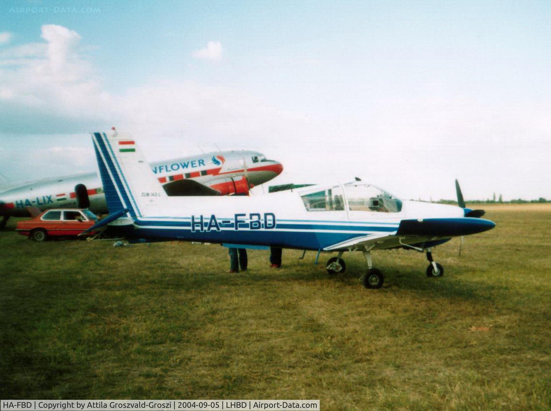 HA-FBD, Zlin Z-143L C/N 0053, Börgönd Airport, Hungary