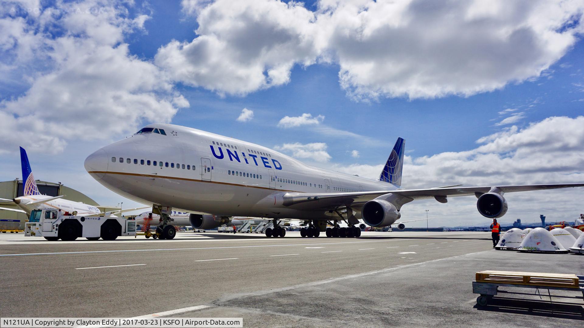 N121UA, 1999 Boeing 747-422 C/N 29167, SFO 2017