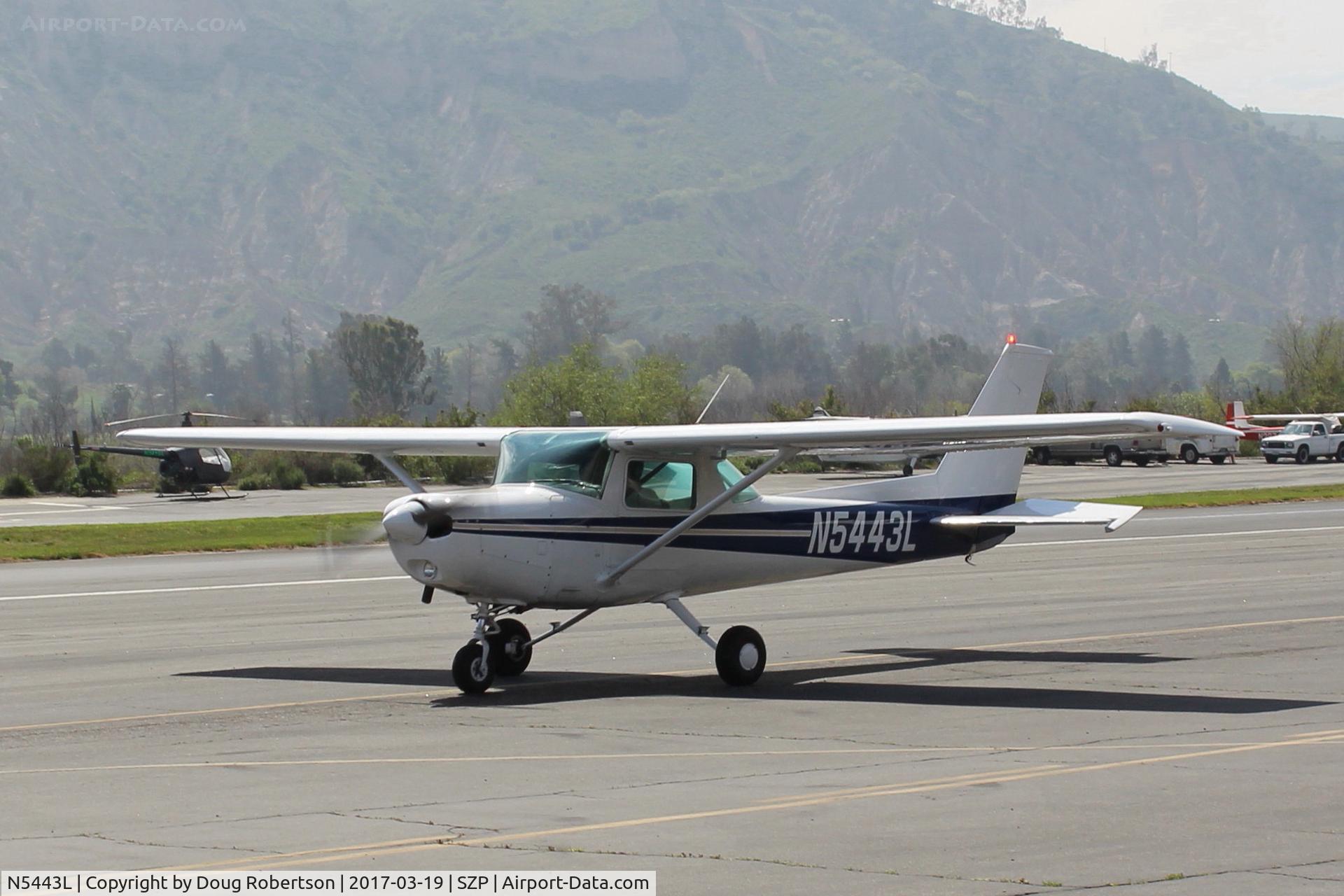 N5443L, 1980 Cessna 152 C/N 15284315, 1980 Cessna 152, Lycoming O-235 115 Hp, taxi back