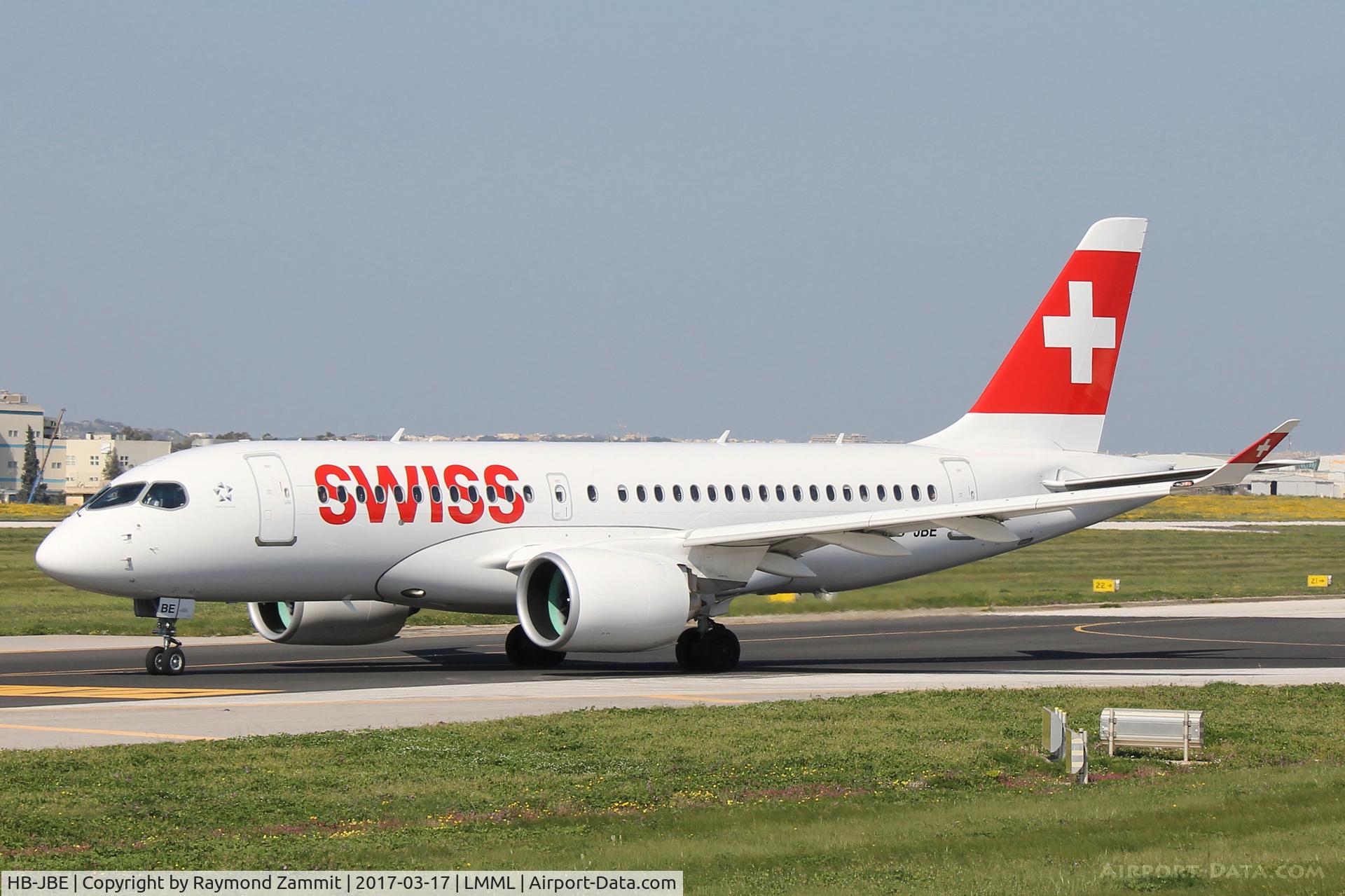 HB-JBE, 2016 Bombardier CSeries CS100 (BD-500-1A10) C/N 50014, Bombardier CS100 HB-JBE Swiss