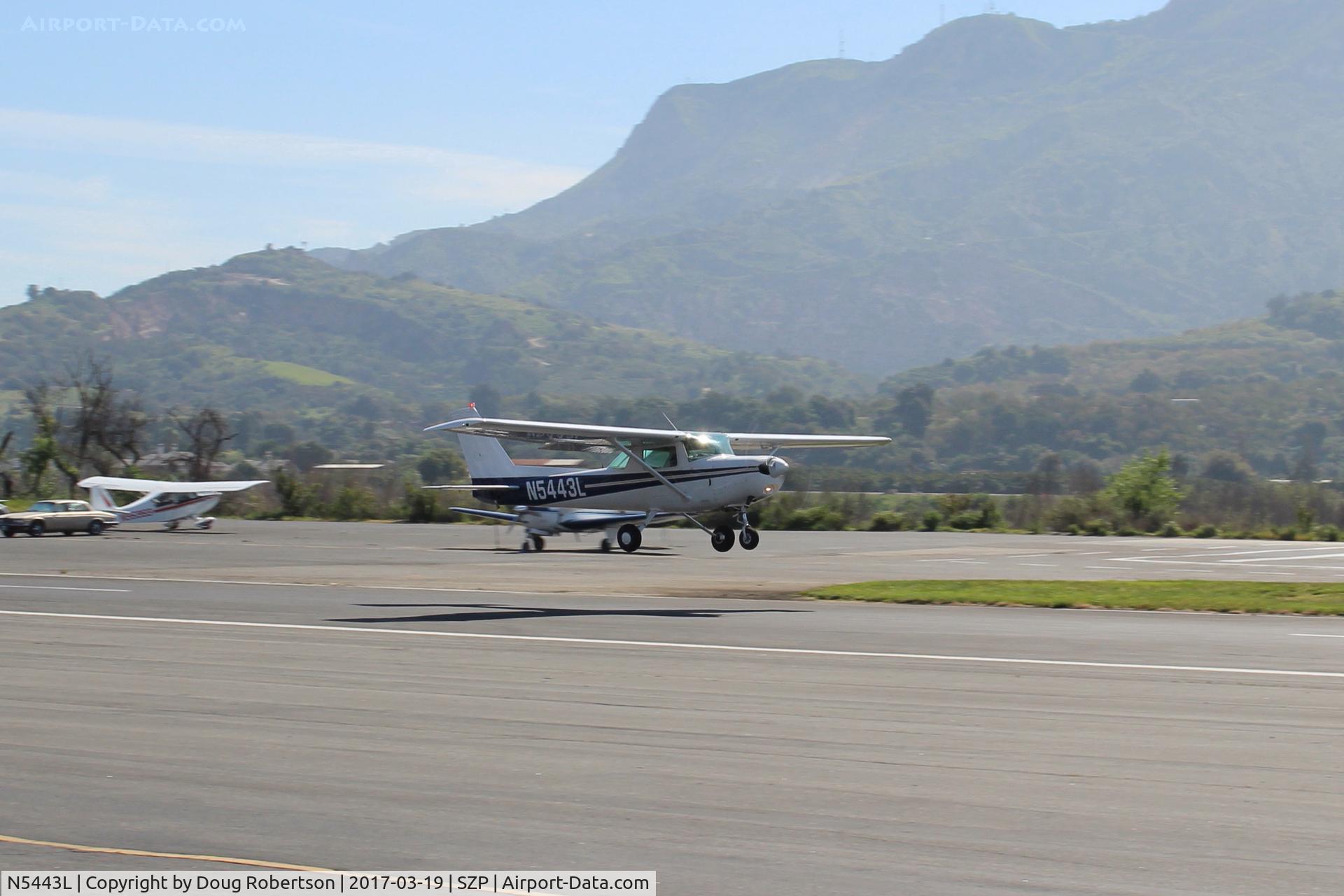 N5443L, 1980 Cessna 152 C/N 15284315, 1980 Cessna 152, Lycoming O-235 115 Hp, takeoff Rwy 22, will do patterns work today