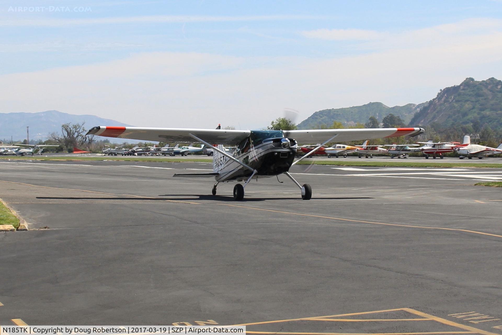 N185TK, 1981 Cessna A185F Skywagon 185 C/N 18504366, 1981 Cessna A185F SKYWAGON II, Continental IO-520D 300 HP, taxi to hangar