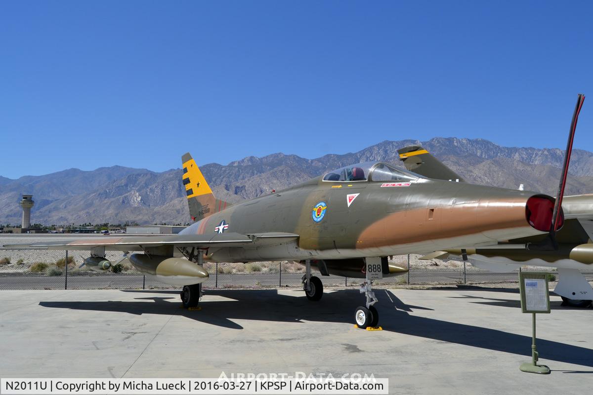 N2011U, 1955 North American F-100D Super Sabre C/N 224-155, At the Palm Springs Air Museum