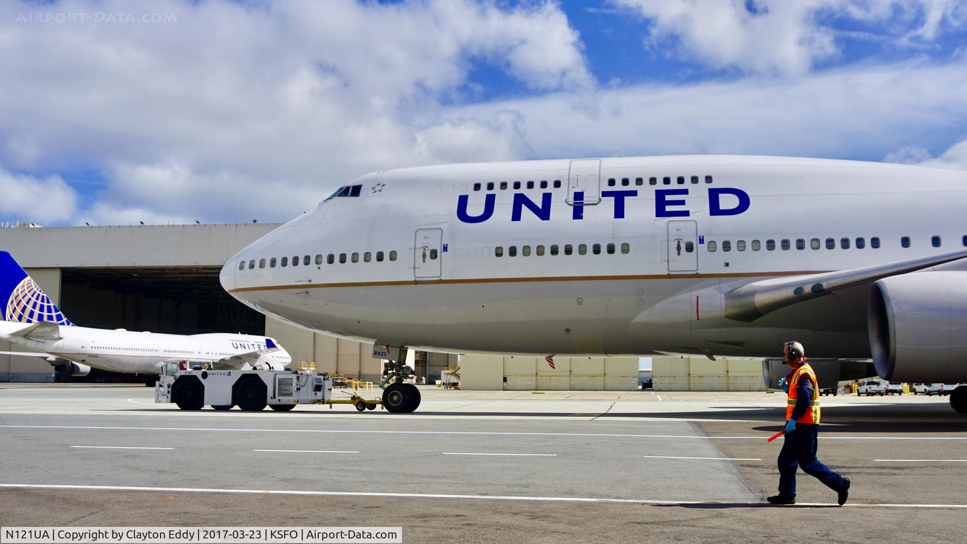 N121UA, 1999 Boeing 747-422 C/N 29167, SFO 2017