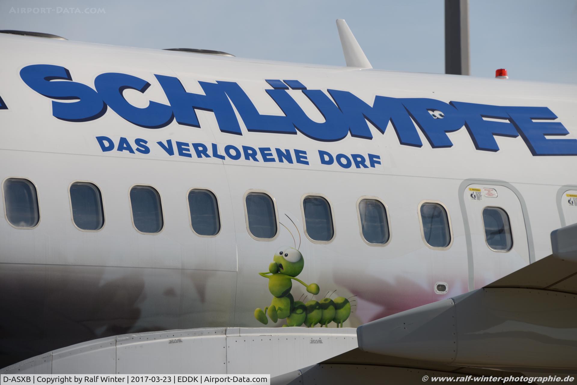 D-ASXB, 2002 Boeing 737-8Z9 C/N 30420, Boeing 737-8Z9 - XQ SXS SunExpress (Die Schlümpfe Livery) - 30420 - DASXB - 23.03.2017 - CGN