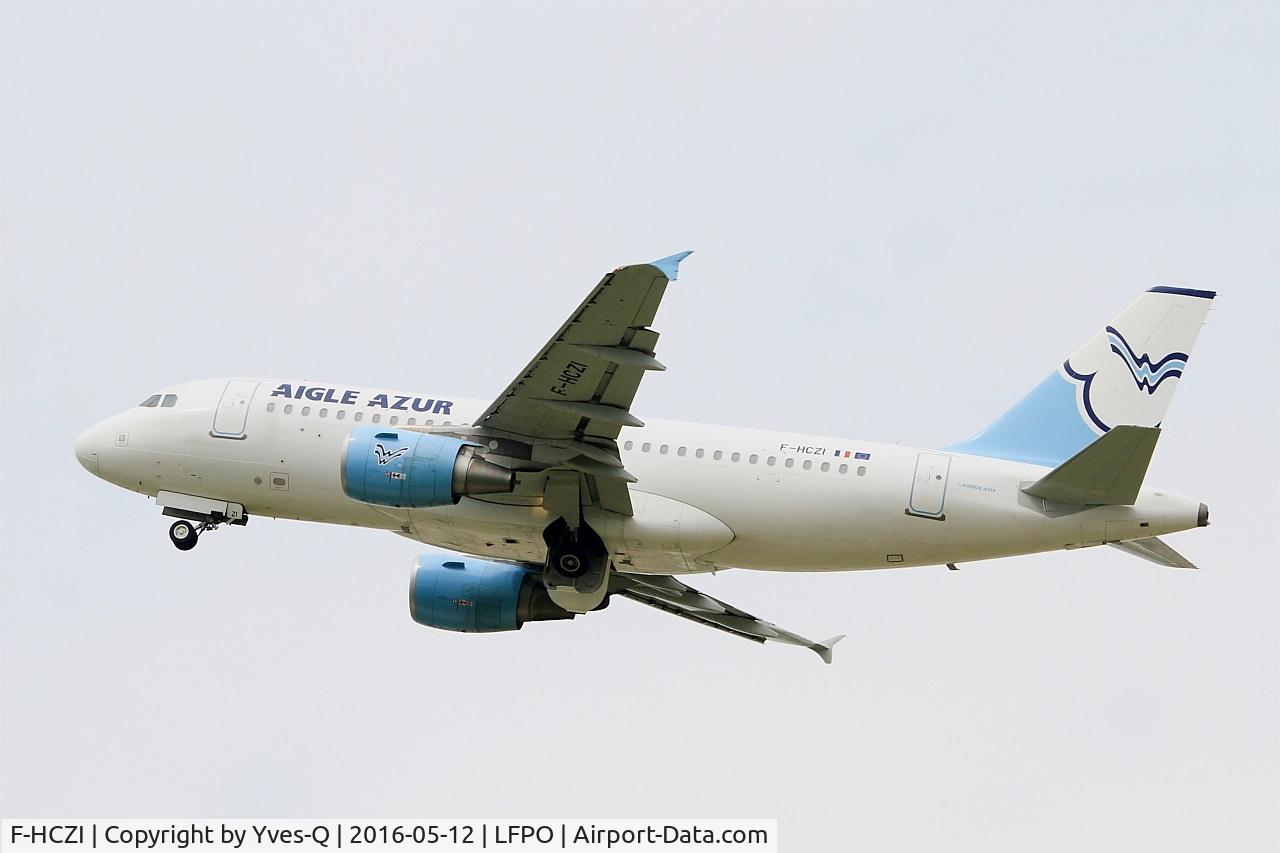 F-HCZI, 2010 Airbus A319-112 C/N 4268, Airbus A319-112, Take off rwy 24, Paris-Orly airport (LFPO-ORY)